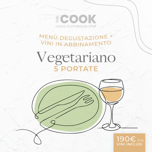 Menù Vegetariano 5 portate con degustazione vini